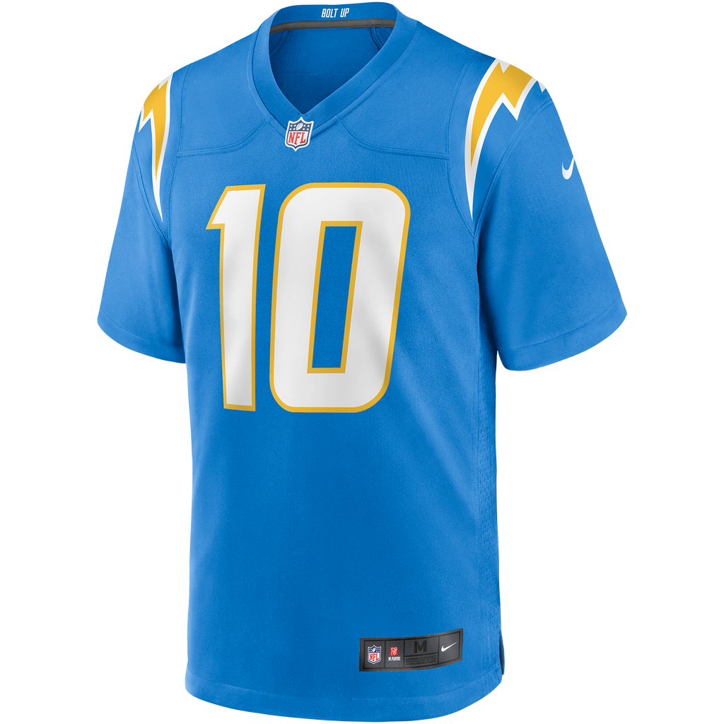Los Angeles Chargers Justin Herbert Nike Powder Blue Player Game Jersey