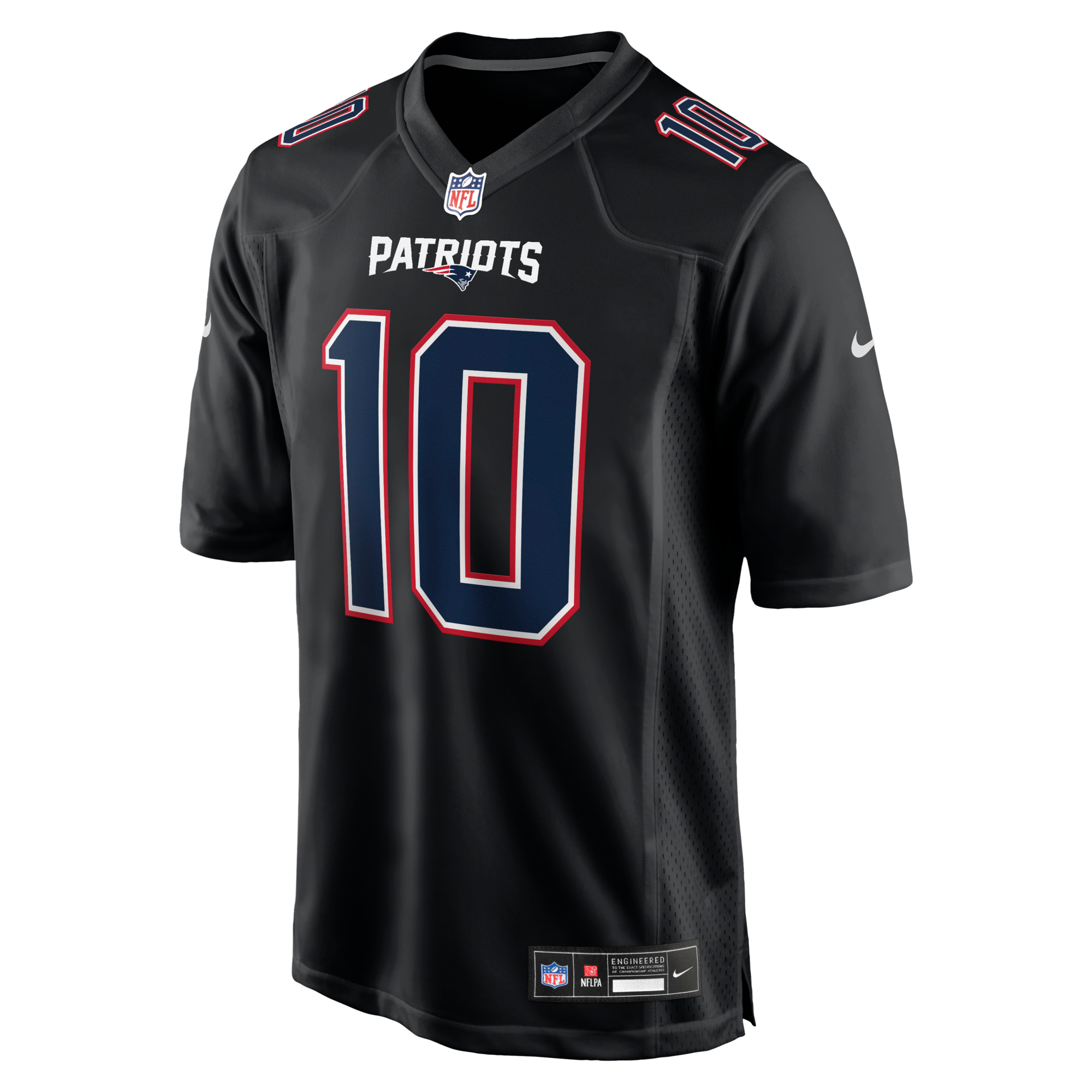 New England Patriots Drake Maye Nike Carbon Black Fashion Game Jersey