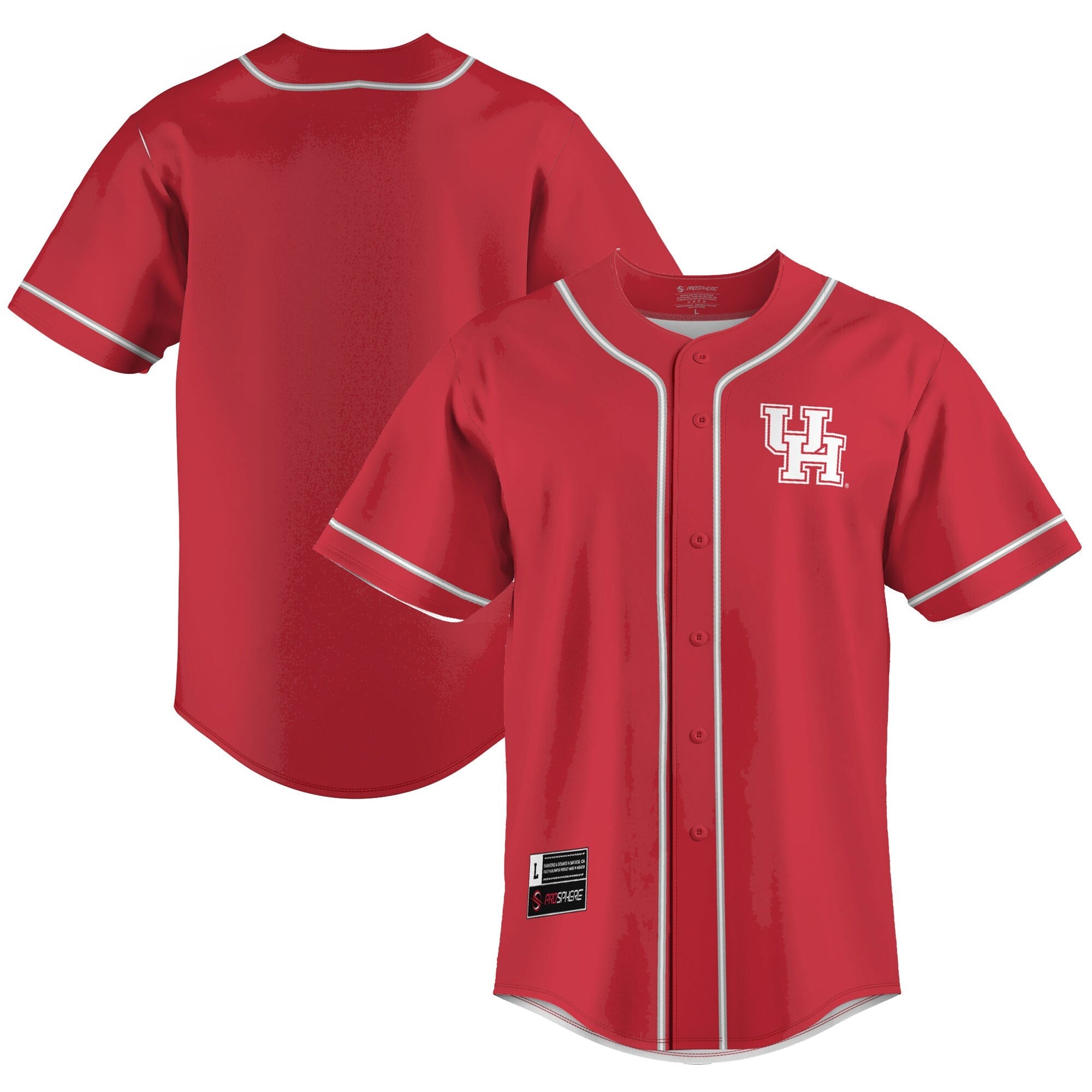 GameDay Greats Red Houston Cougars Lightweight Baseball Jersey