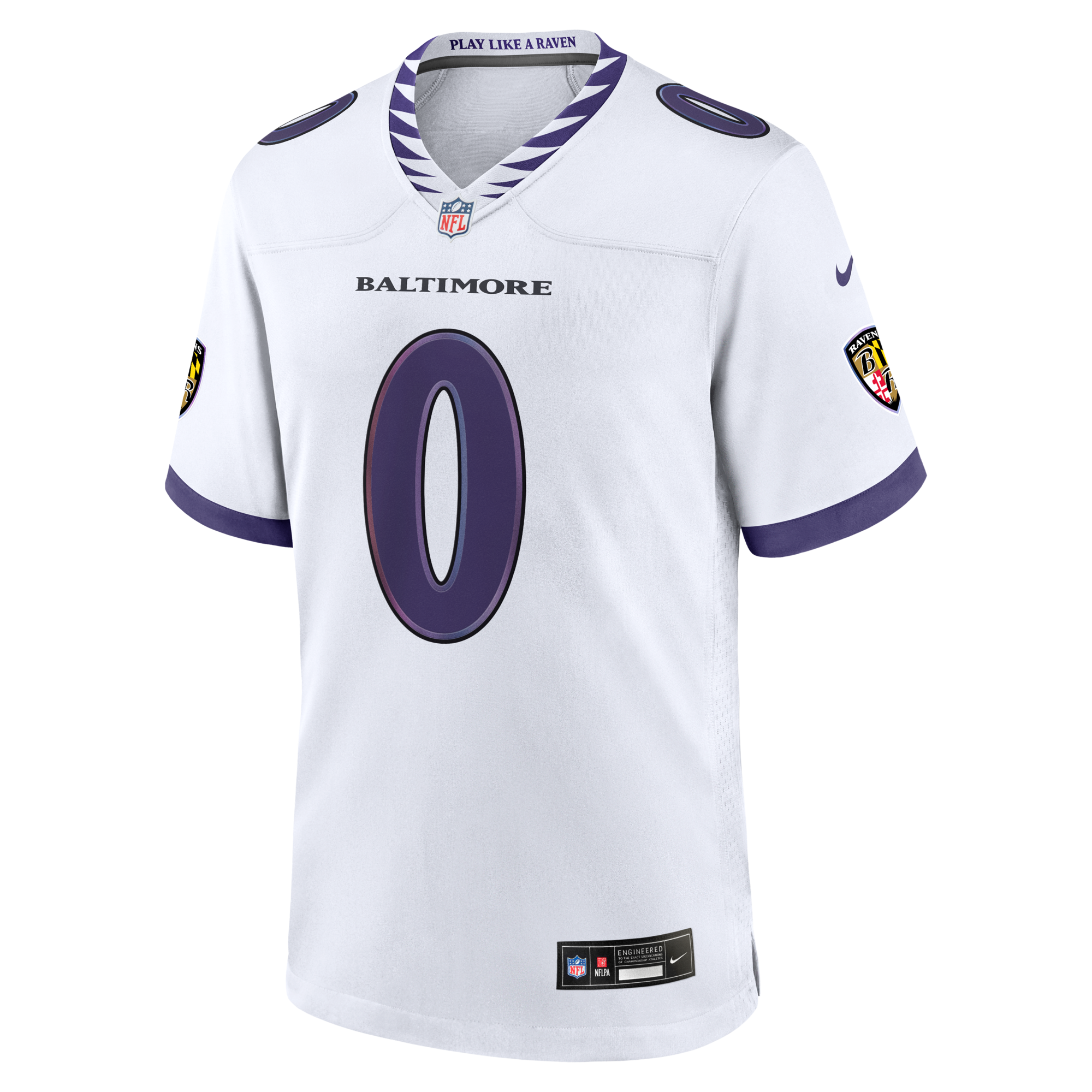 Baltimore Ravens Roquan Smith Nike White Game Jersey