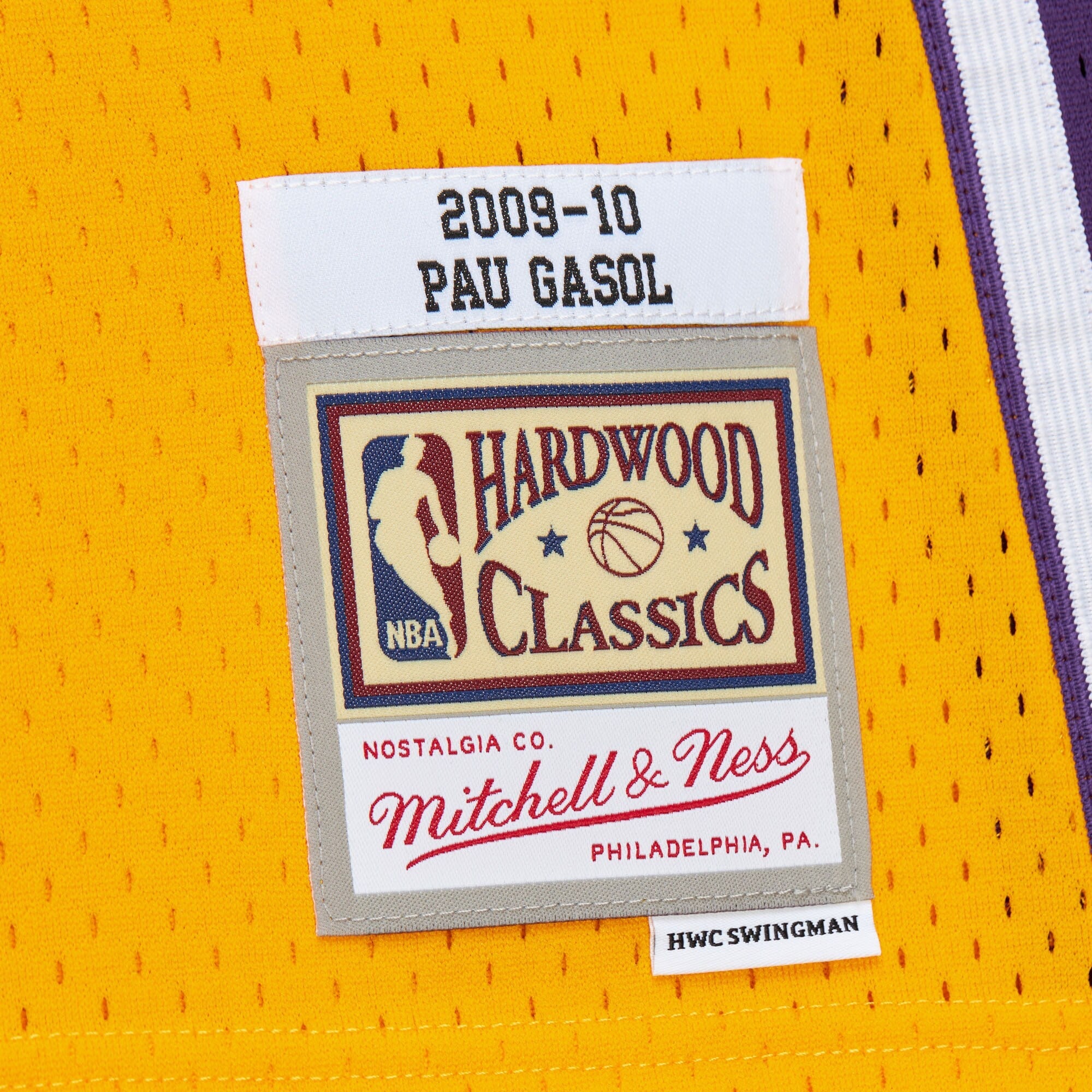 Los Angeles Lakers Mitchell & Ness Swingman Jersey Pau Gasol 2009