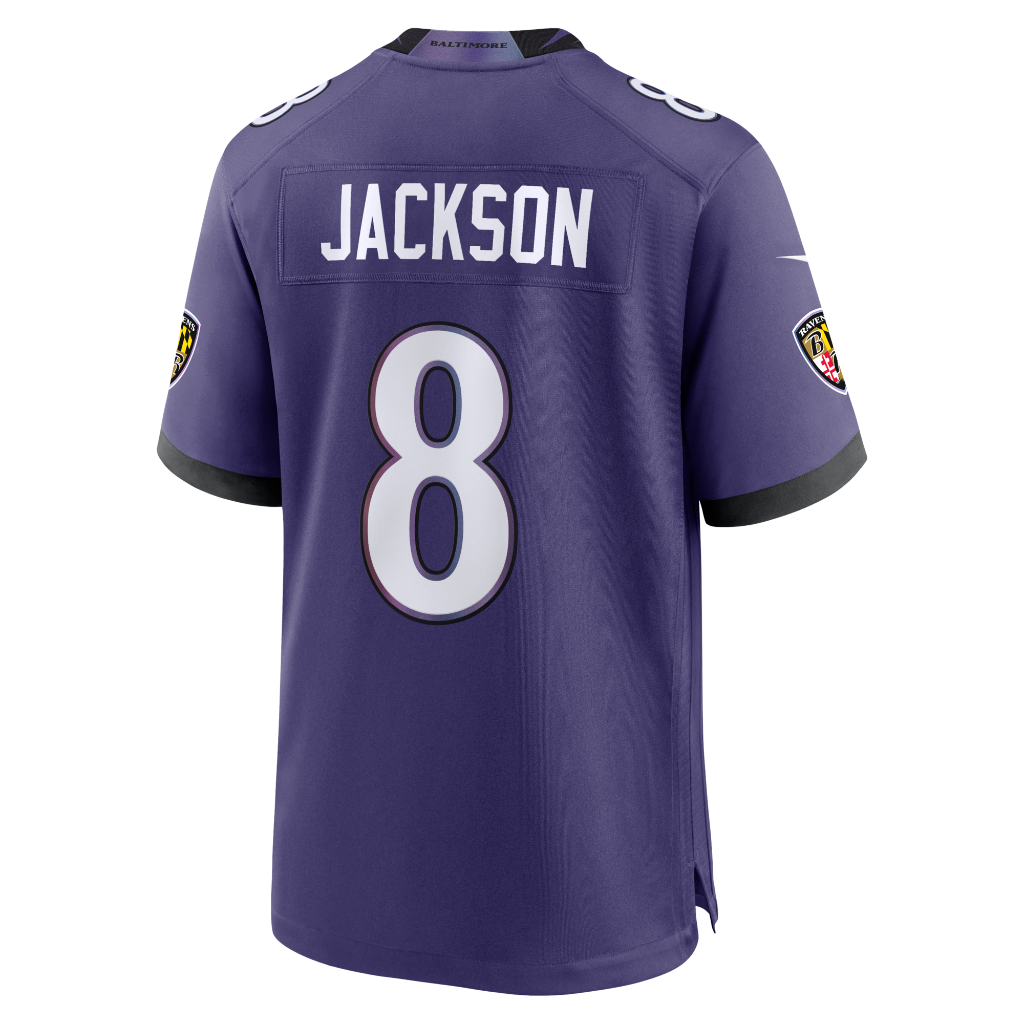 Baltimore Ravens Lamar Jackson Nike Purple Team Game Jersey