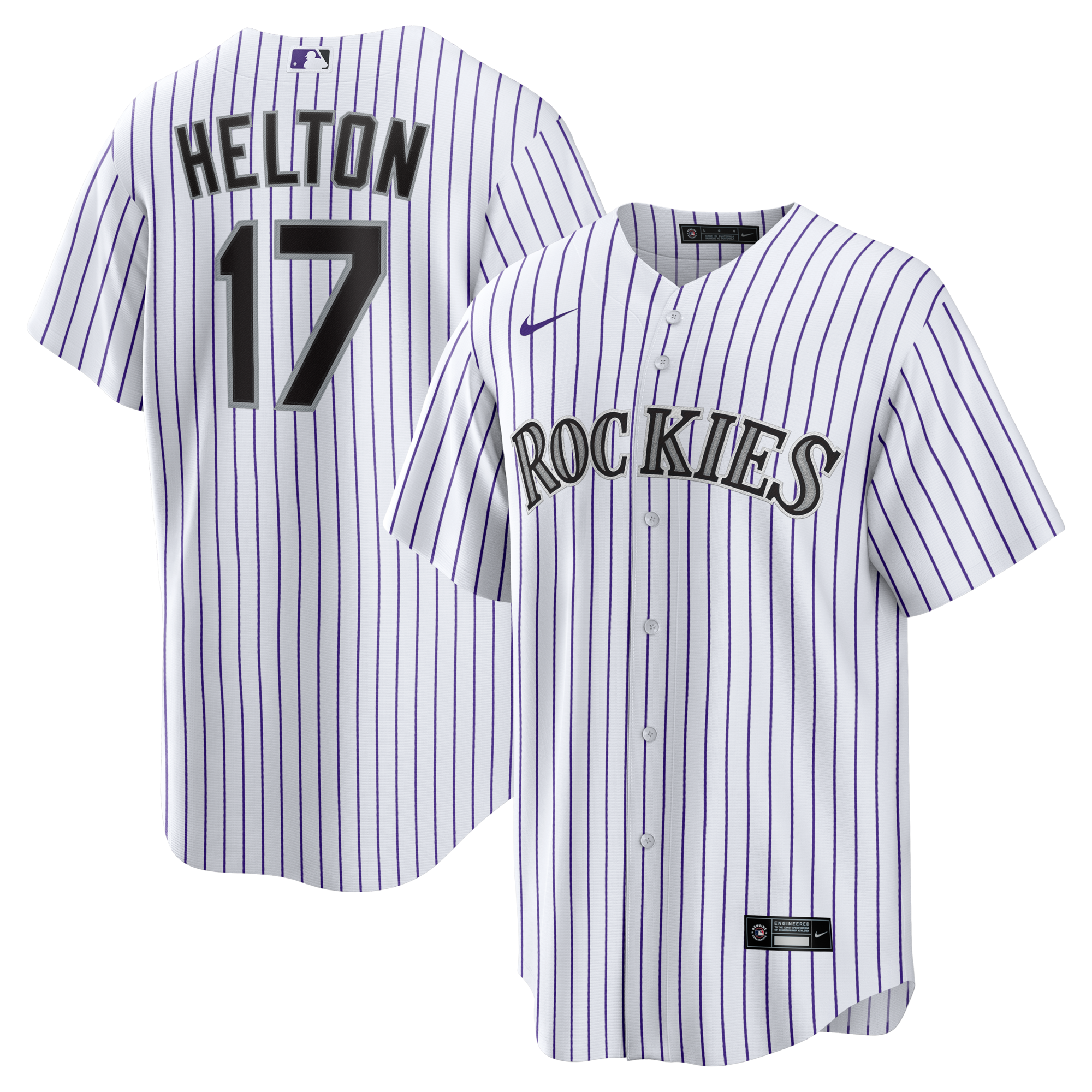 Colorado Rockies Todd Helton Nike White Home Retired Player Replica Jersey
