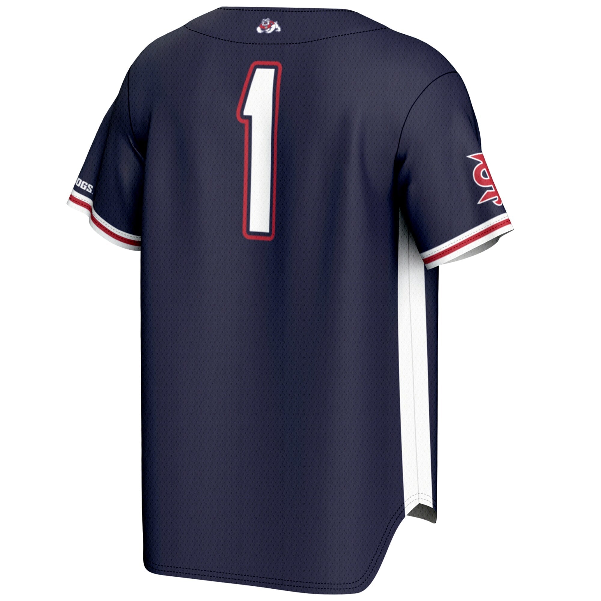 GameDay Greats #1 Navy Fresno State Bulldogs Lightweight Baseball Jersey