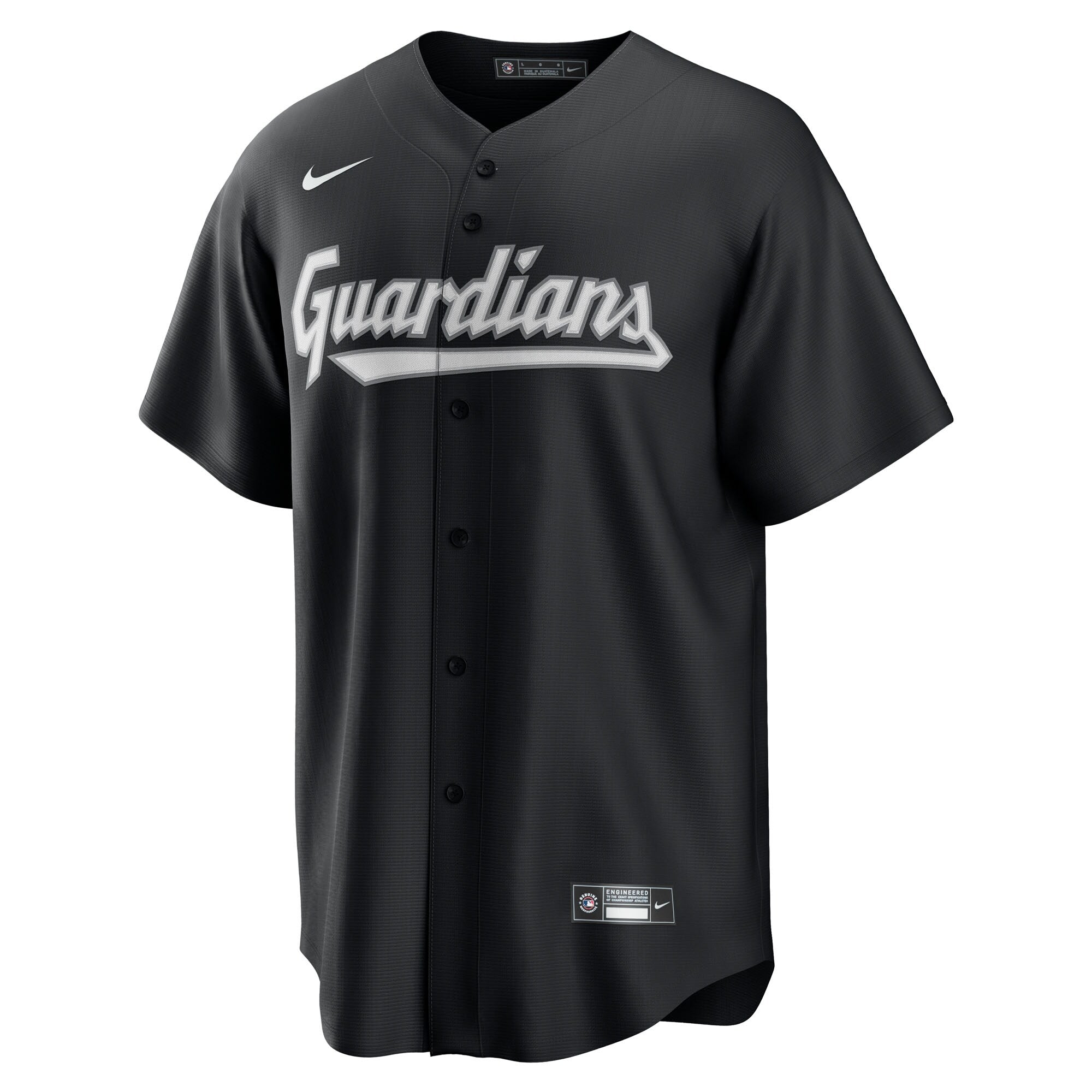 Cleveland Guardians Nike Black Replica Jersey