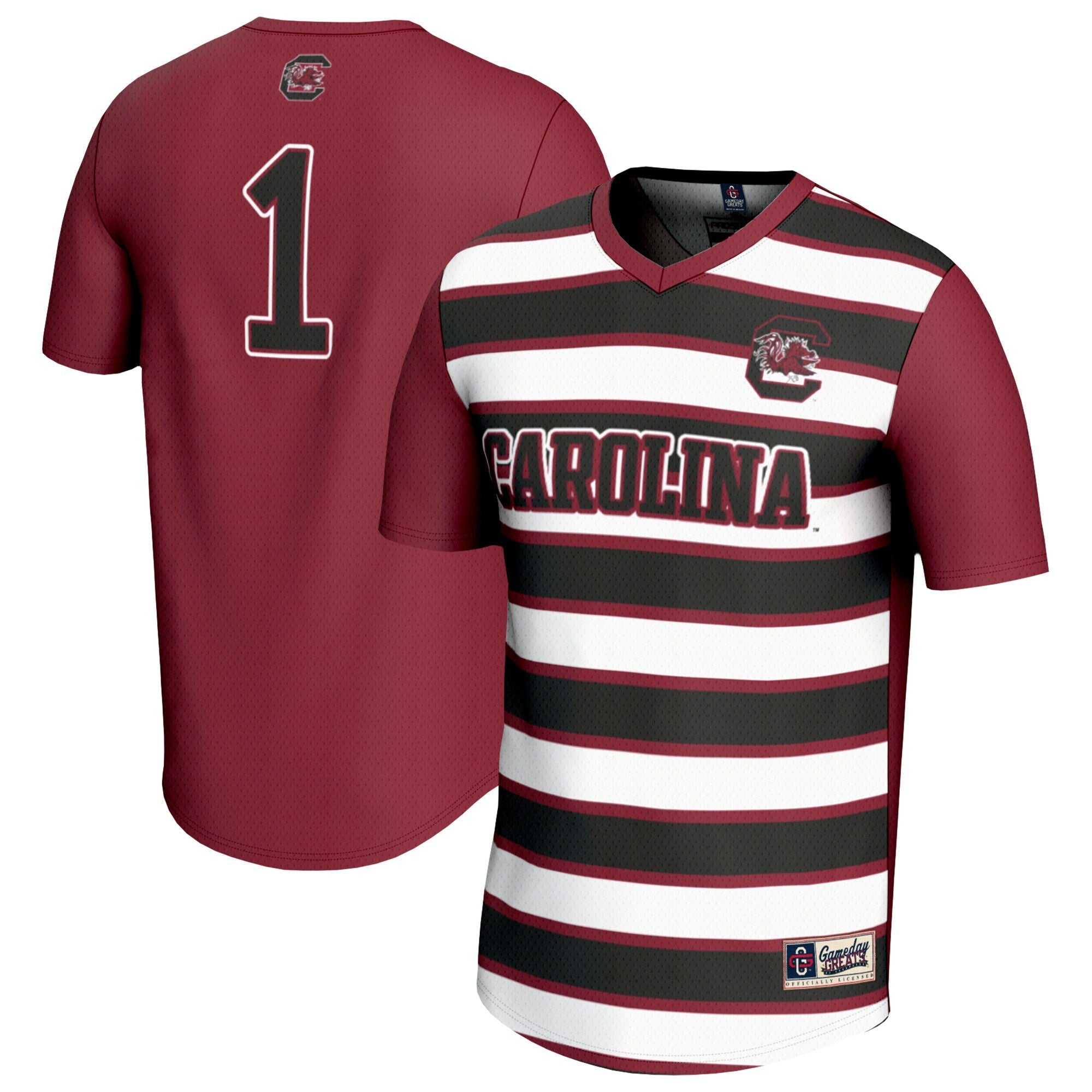 GameDay Greats #1 Garnet South Carolina Gamecocks Lightweight Soccer Fashion Jersey