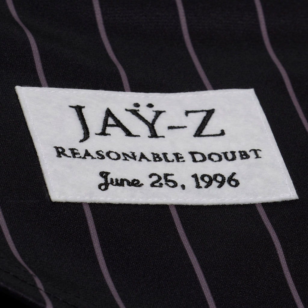 New York Yankees Jay-Z Reasonable Doubt x Mitchell & Ness Black Baseball Jersey