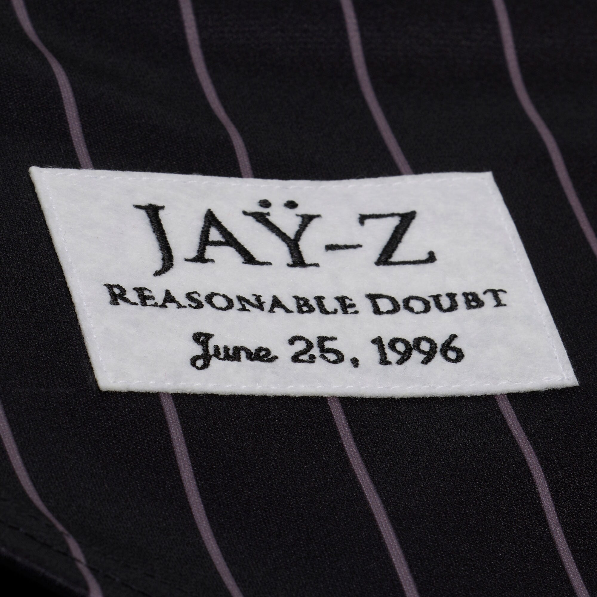 New York Yankees Jay-Z Reasonable Doubt x Mitchell & Ness Black Baseball Jersey