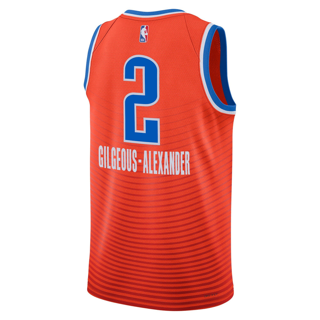 Oklahoma City Thunder Jordan Statement Edition Swingman Jersey - Orange - Shai Gilgeous-Alexander