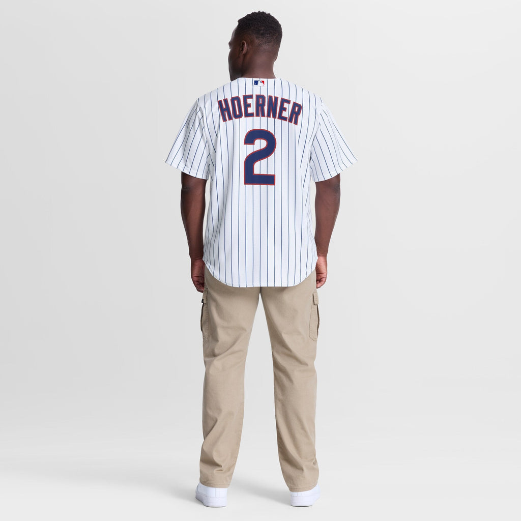 Chicago Cubs Nico Hoerner Nike White Home Replica Jersey