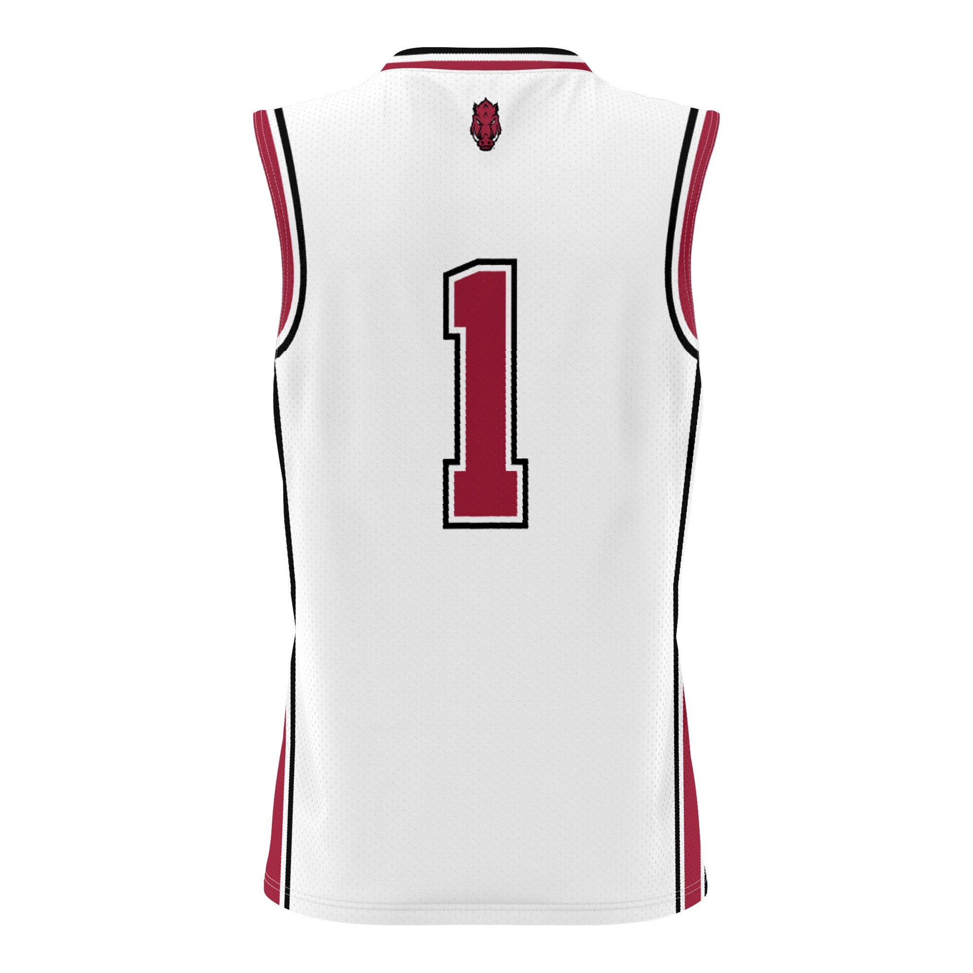 GameDay Greats #1 White Arkansas Razorbacks Lightweight Basketball Jersey