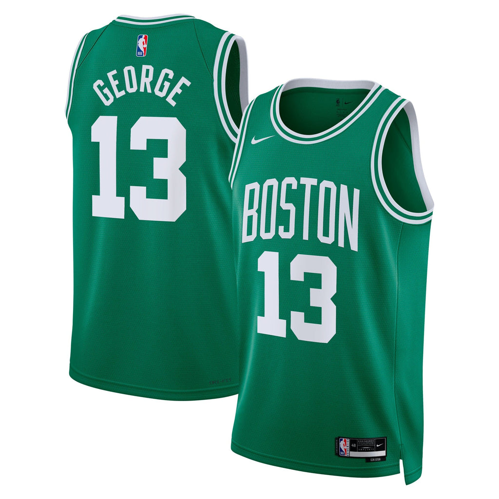 Boston Celtics Nike Icon Edition Swingman Jersey - Kelly Green - Custom - - Paul George