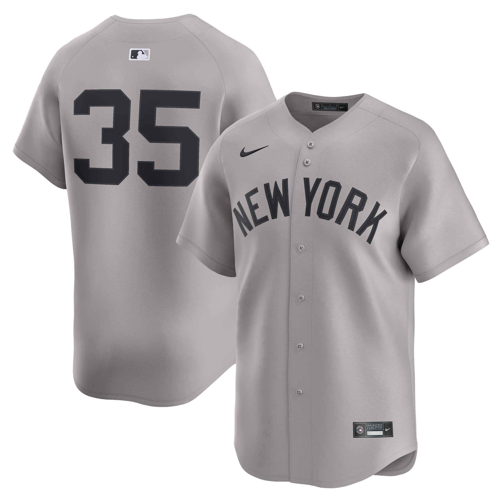 New York Yankees Cody Bellinger Nike Gray Road Limited Player Jersey