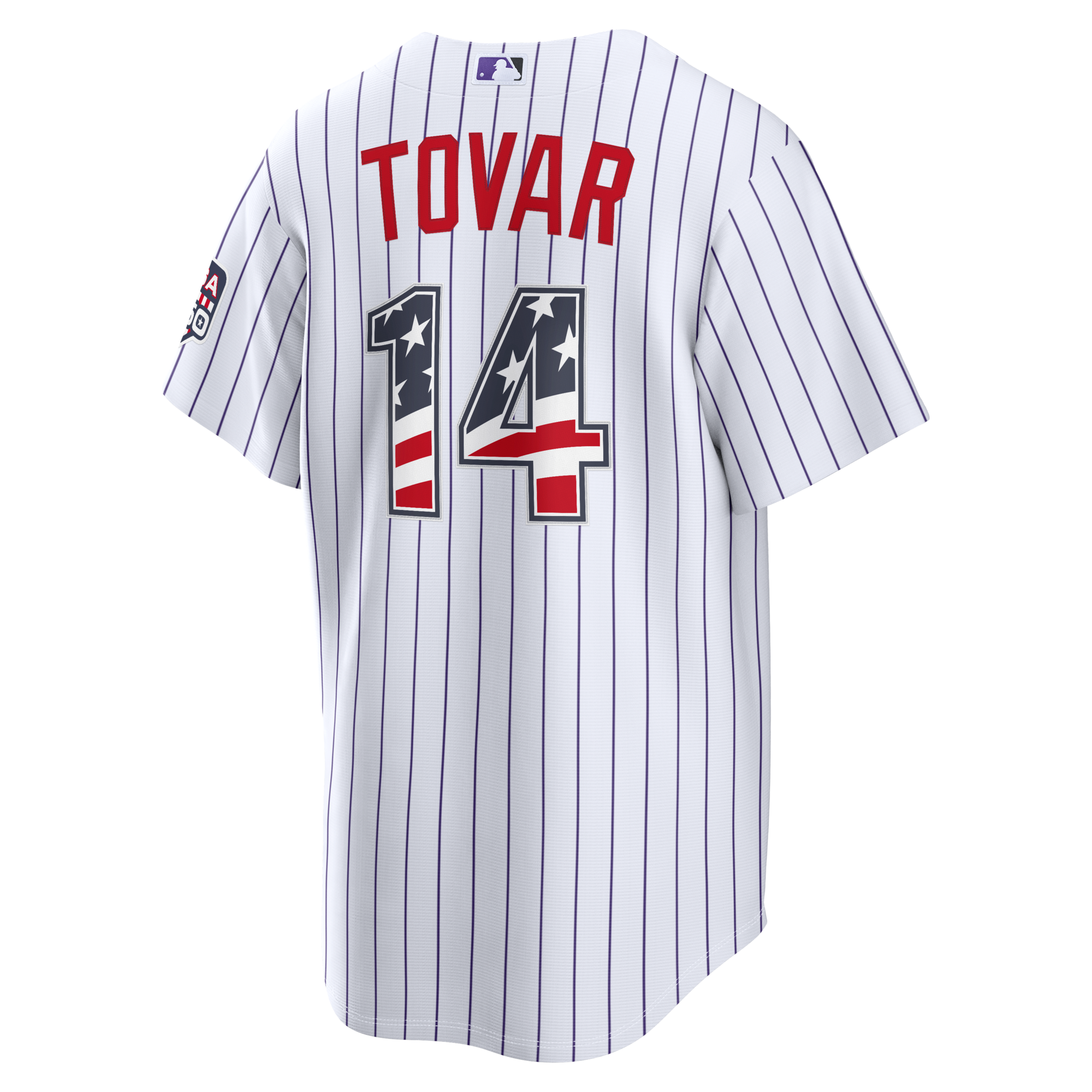 Fourth of July Colorado Rockies Ezequiel Tovar Nike White USA 250 Stadium Jersey