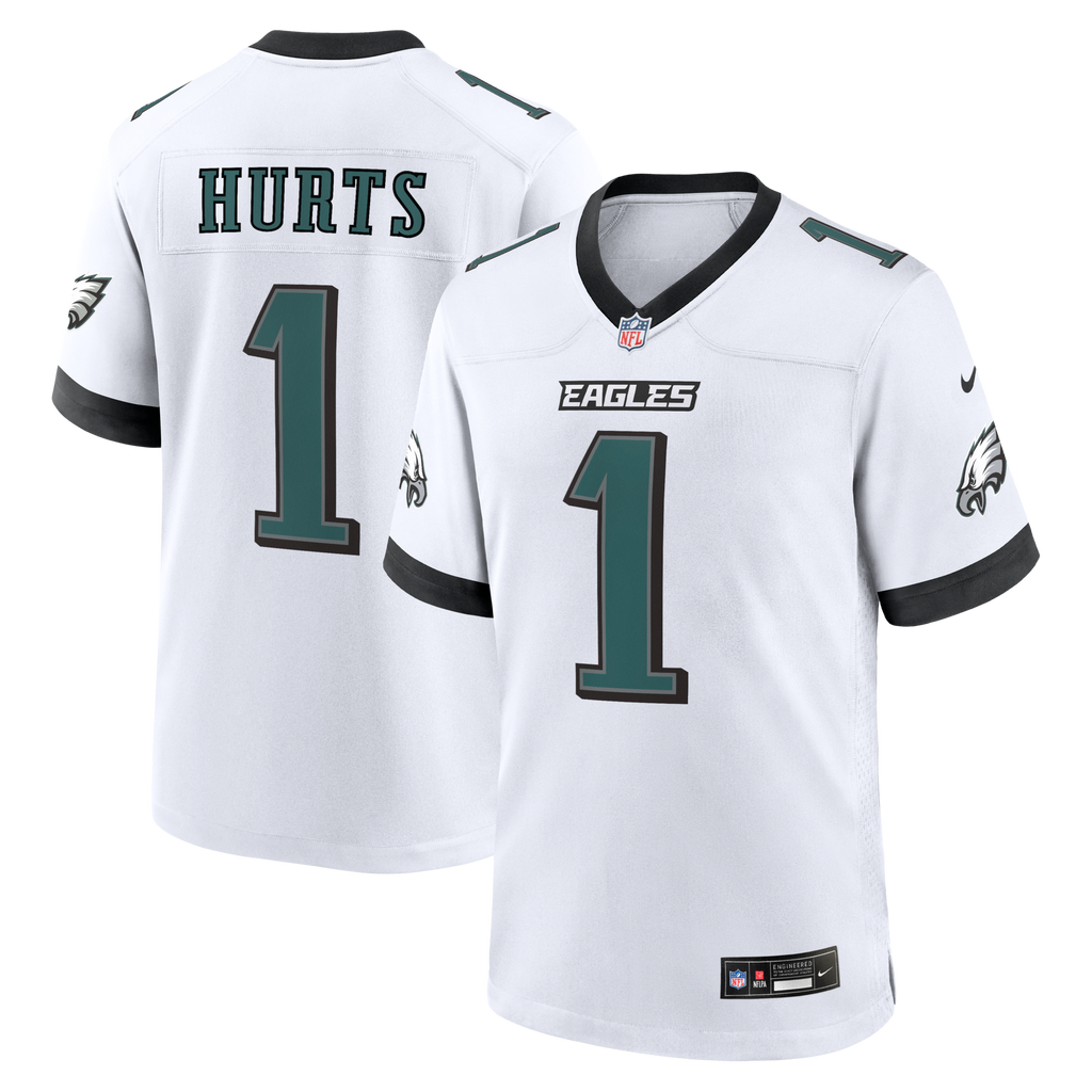 Philadelphia Eagles Jalen Hurts Nike White Game Jersey
