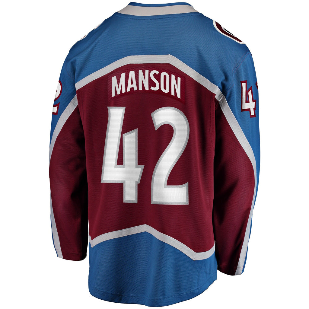 Colorado Avalanche Josh Manson Fanatics Burgundy Home Breakaway Player Jersey