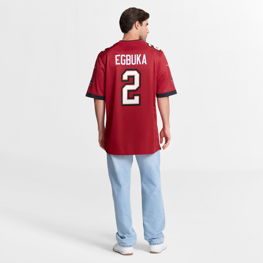 Tampa Bay Buccaneers Emeka Egbuka Nike Red Team Game Jersey