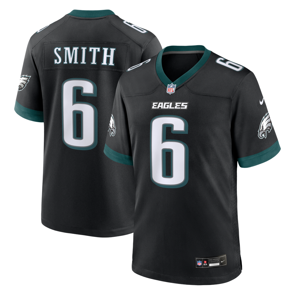 Philadelphia Eagles DeVonta Smith Nike Black Alternate Game Jersey