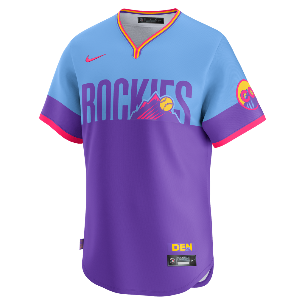 Colorado Rockies Nike Purple/Light Blue 2025 City Connect Limited Jersey