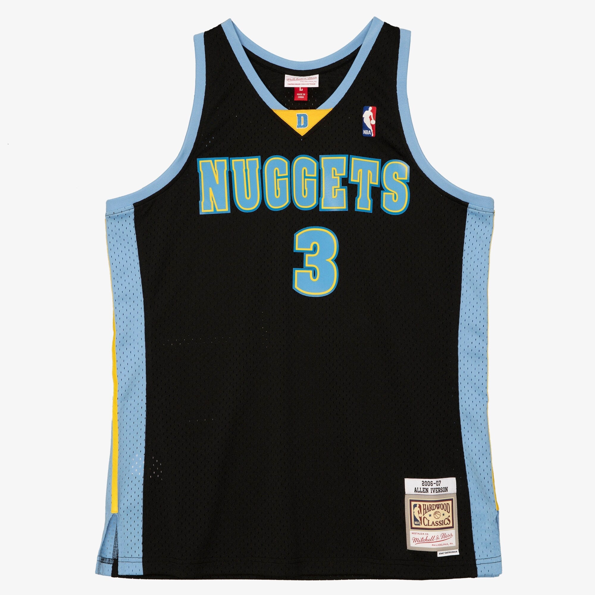 Denver Nuggets Mitchell & Ness Allen Iverson 2006 Reload Swingman Authentic Jersey - Black