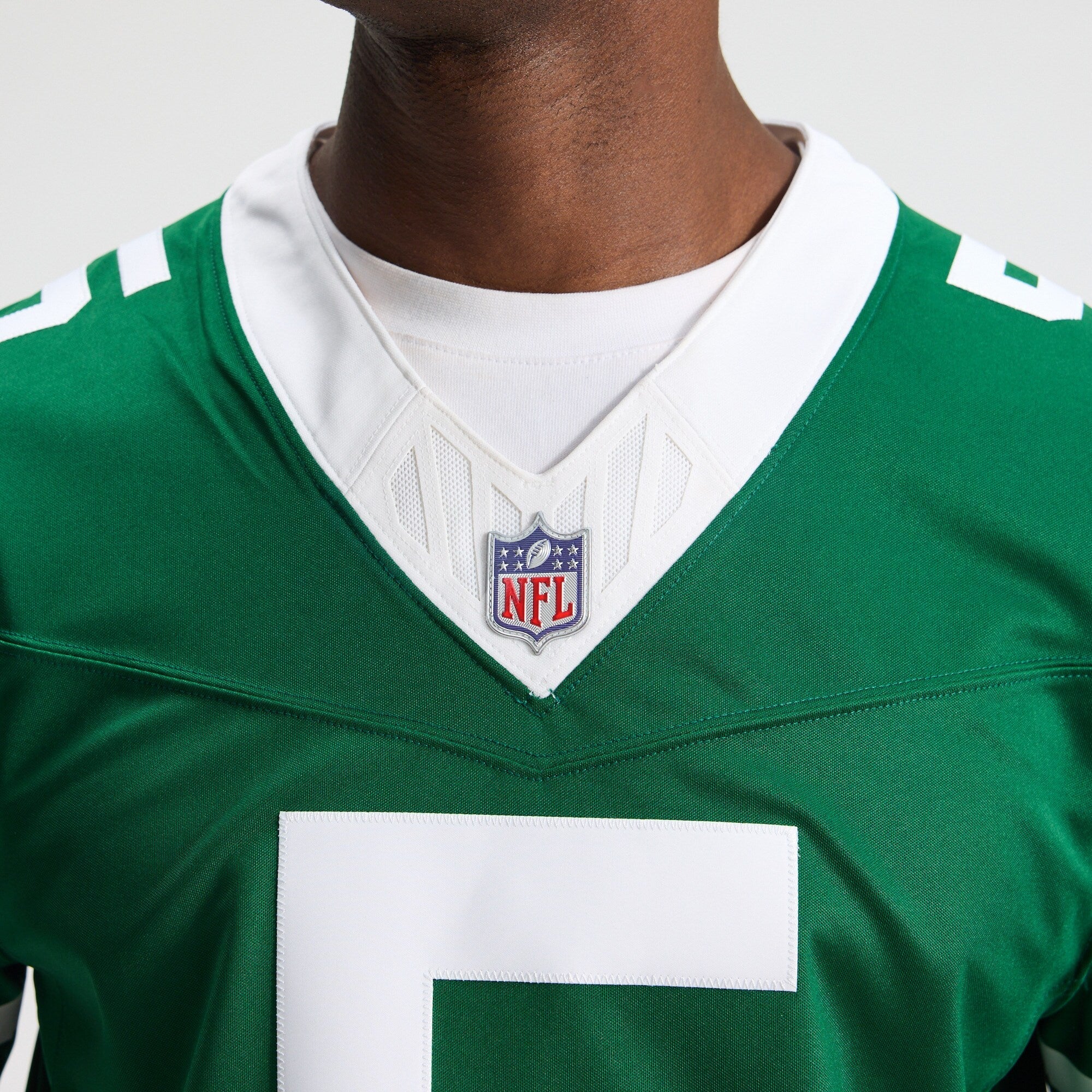 New York Jets Garrett Wilson Nike Legacy Green Team Vapor F.U.S.E. Stitched Limited Jersey