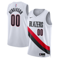 Portland Trail Blazers Nike Replica Association Edition Swingman Jersey - White - Scoot Henderson