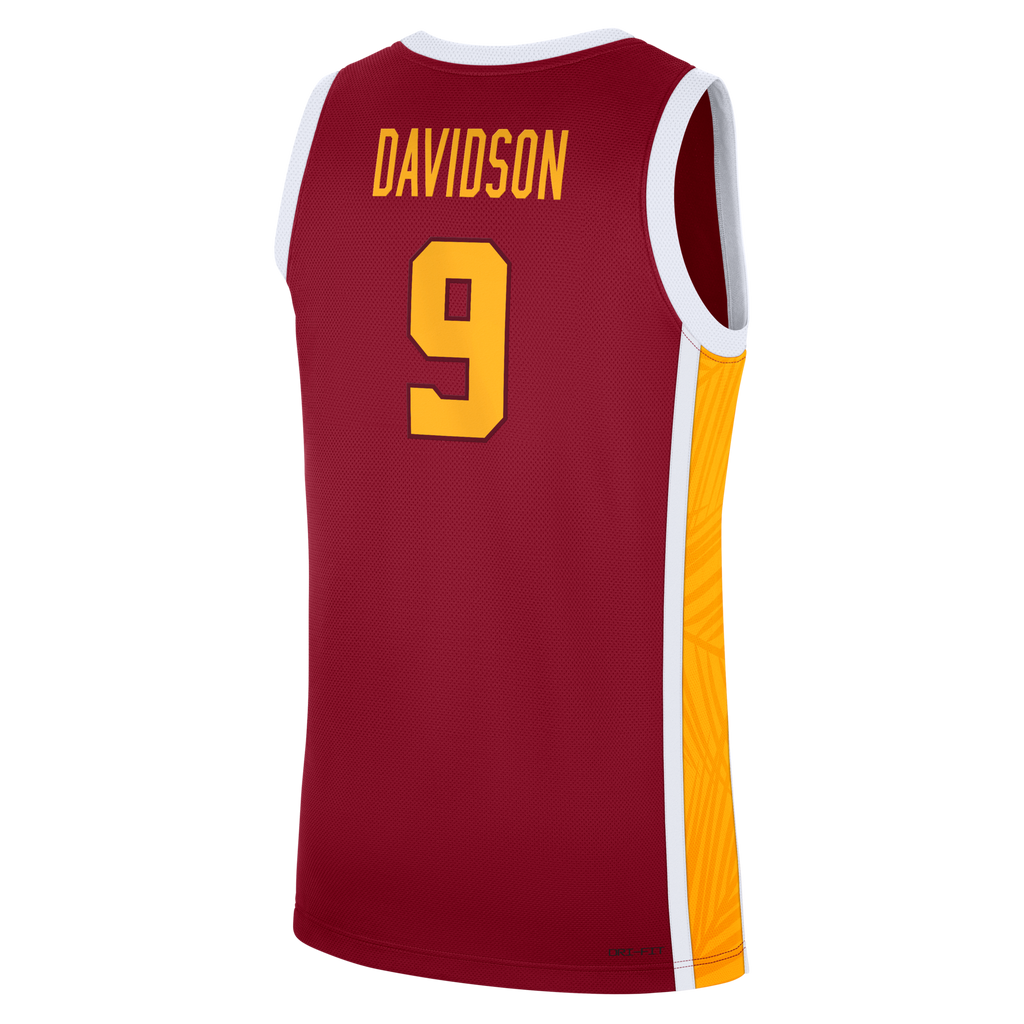 Nike Jazzy Davidson Cardinal USC Trojans Road Replica Basketball Jersey