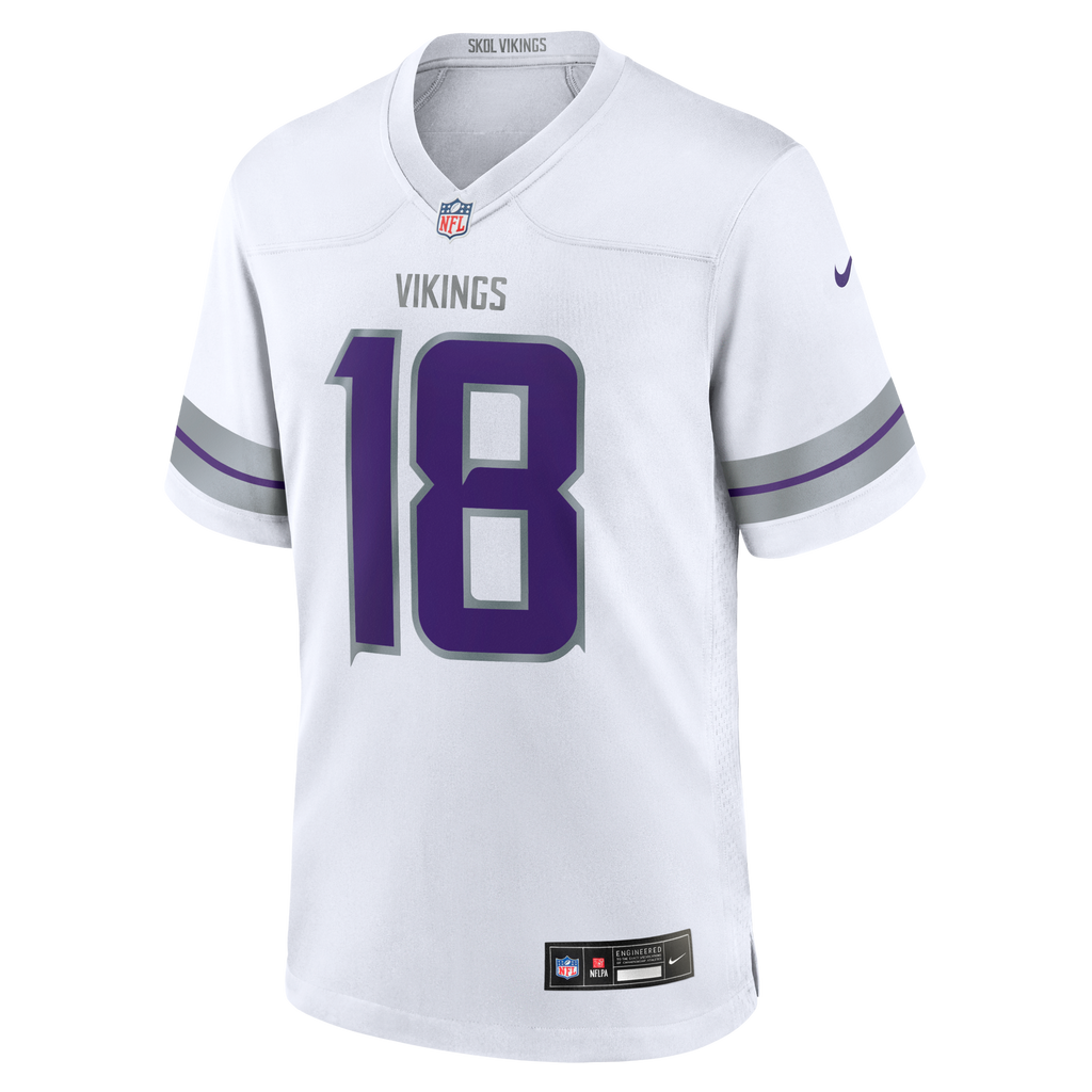 Minnesota Vikings Justin Jefferson Nike White Alternate Game Player Jersey