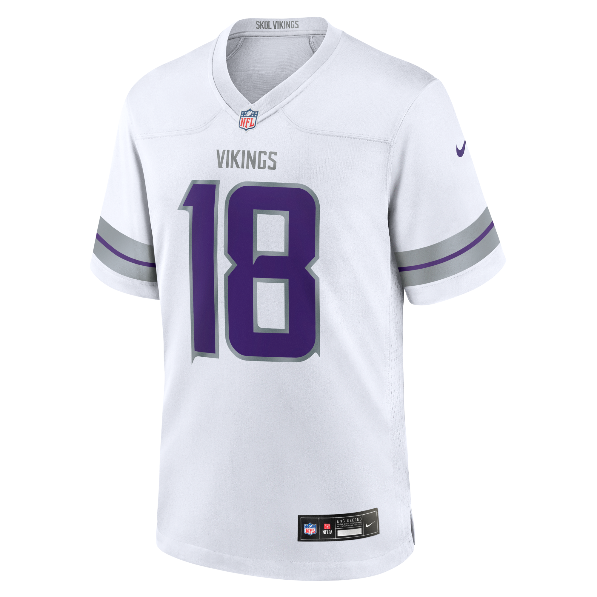 Minnesota Vikings Justin Jefferson Nike White Alternate Game Player Jersey
