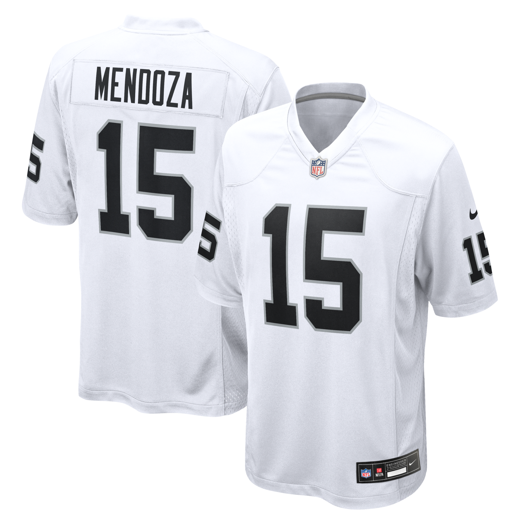 Las Vegas Raiders Fernando Mendoza Nike White Game Player Jersey