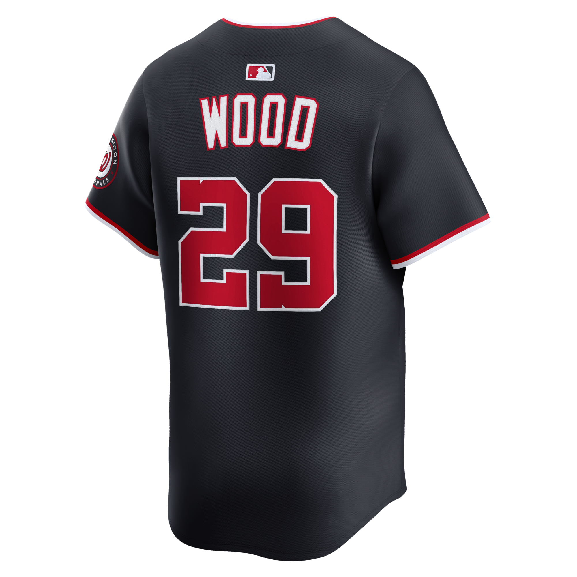 Washington Nationals James Wood Nike Navy Alternate Limited Player Jersey
