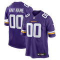 Minnesota Vikings Nike Purple Custom Game Jersey