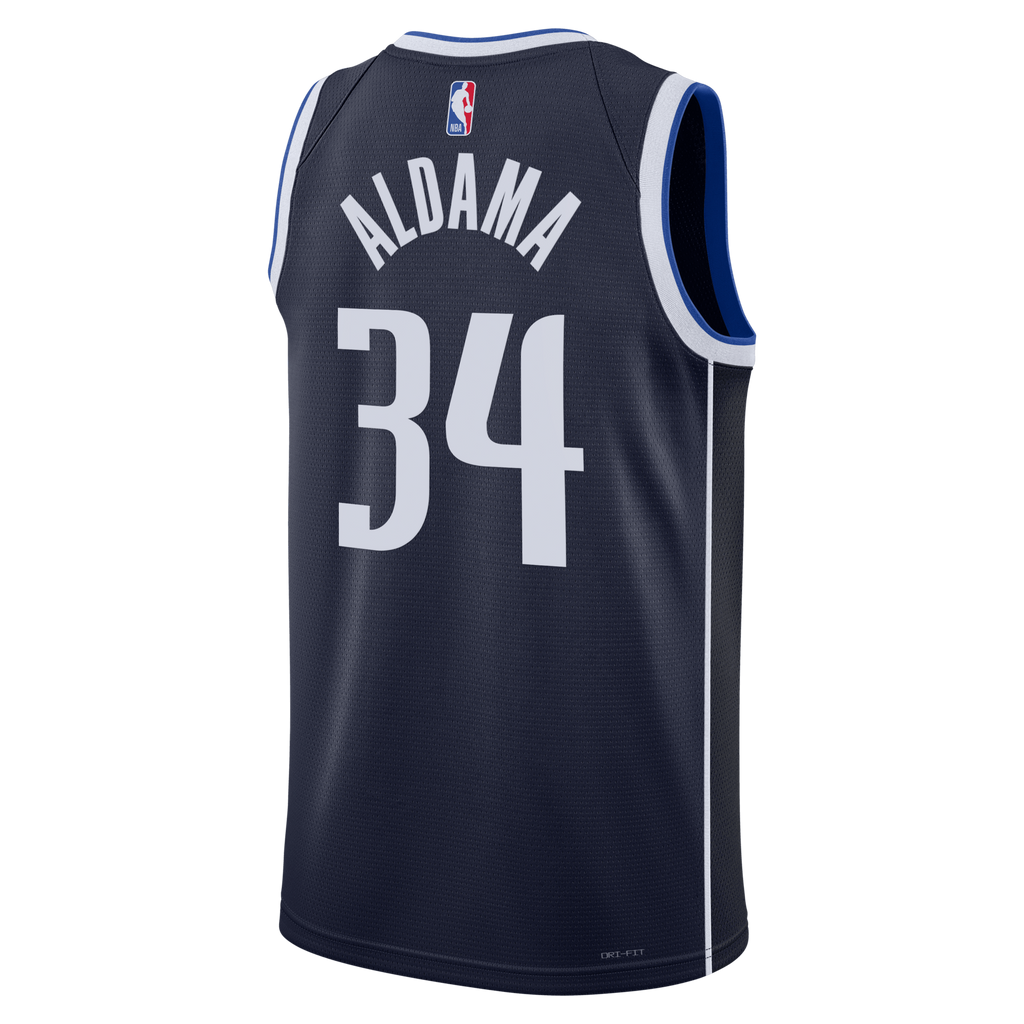 Dallas Mavericks Jordan Brand Statement Edition Swingman Jersey - Navy - Santi Aldama