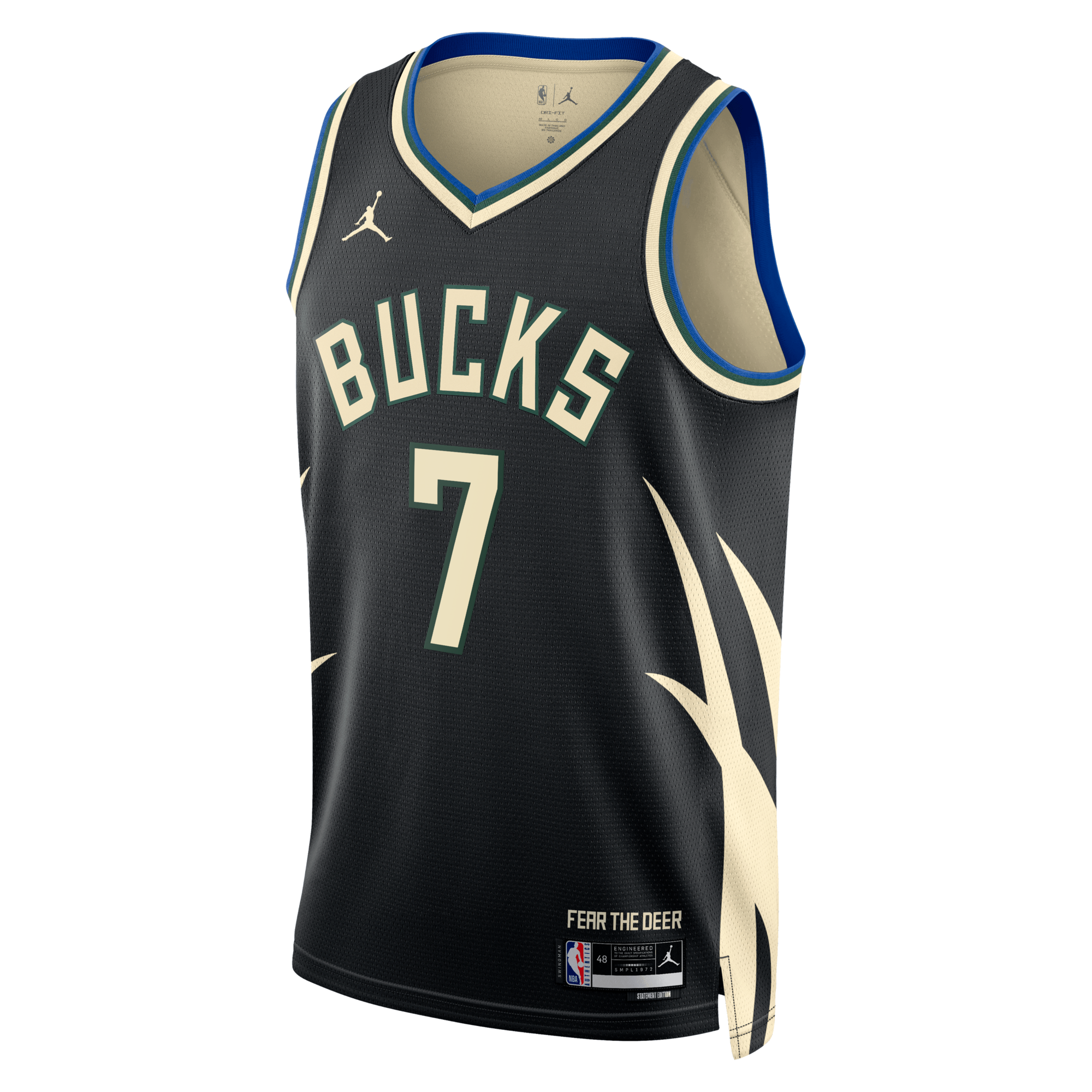 Milwaukee Bucks Jordan Brand Statement Edition Swingman Jersey - Hunter Green - Kevin Porter Jr.