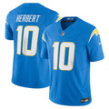 Los Angeles Chargers Justin Herbert Nike Powder Blue Vapor F.U.S.E. Limited Jersey