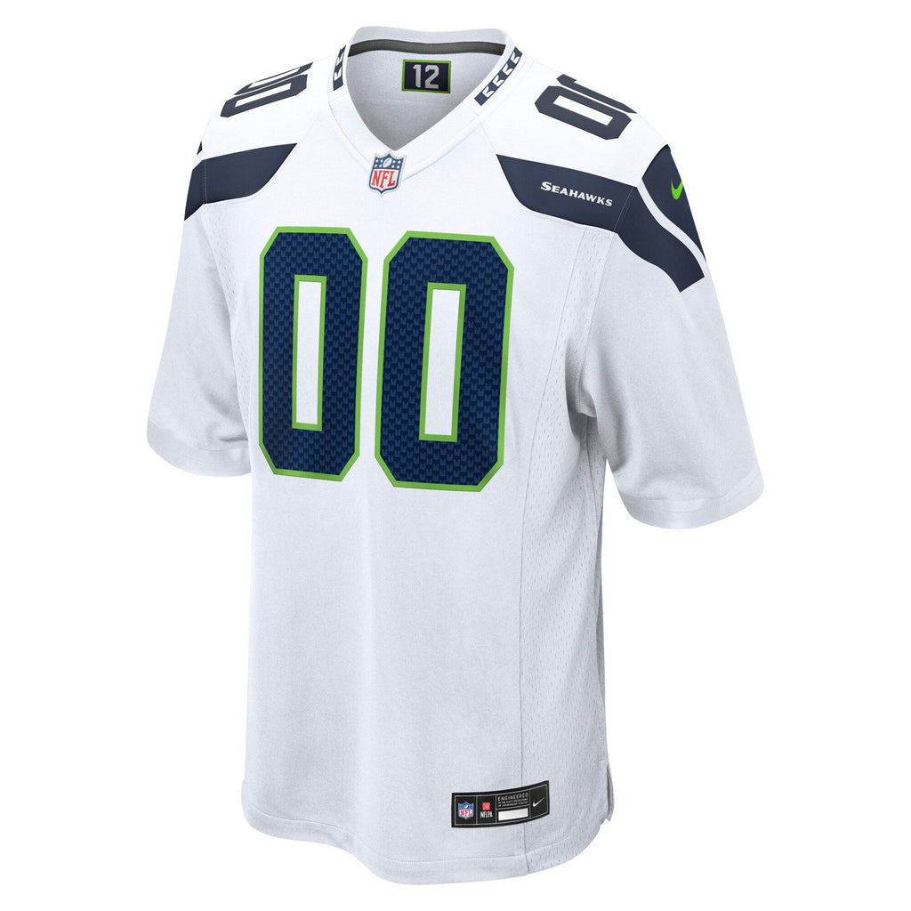 Seattle Seahawks Nike White Custom Game Jersey