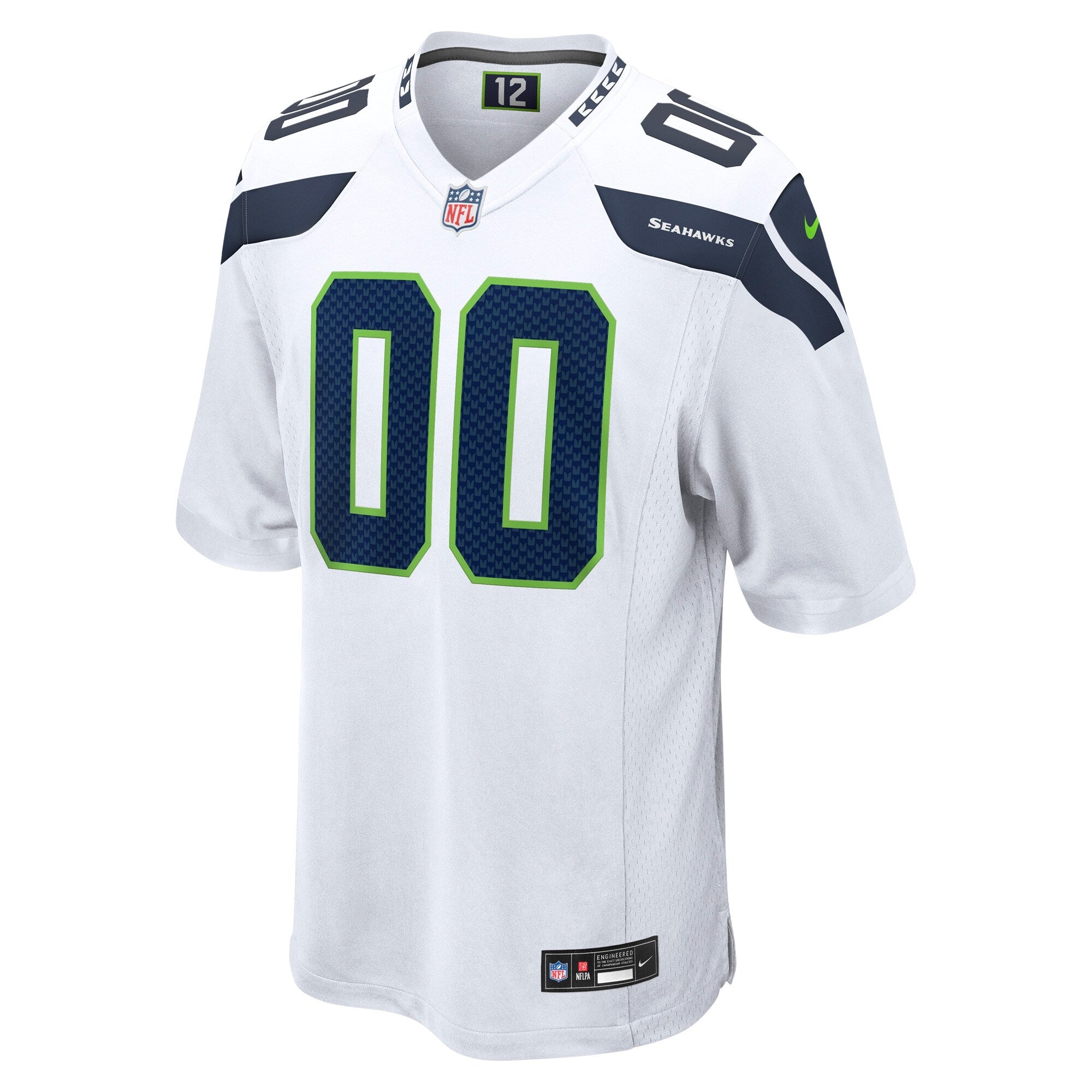 Seattle Seahawks Nike White Custom Game Jersey