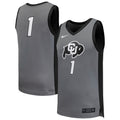 Nike #1 Gray Colorado Buffaloes Replica Basketball Jersey