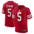 San Francisco 49ers Mike Evans Nike Scarlet Game Jersey
