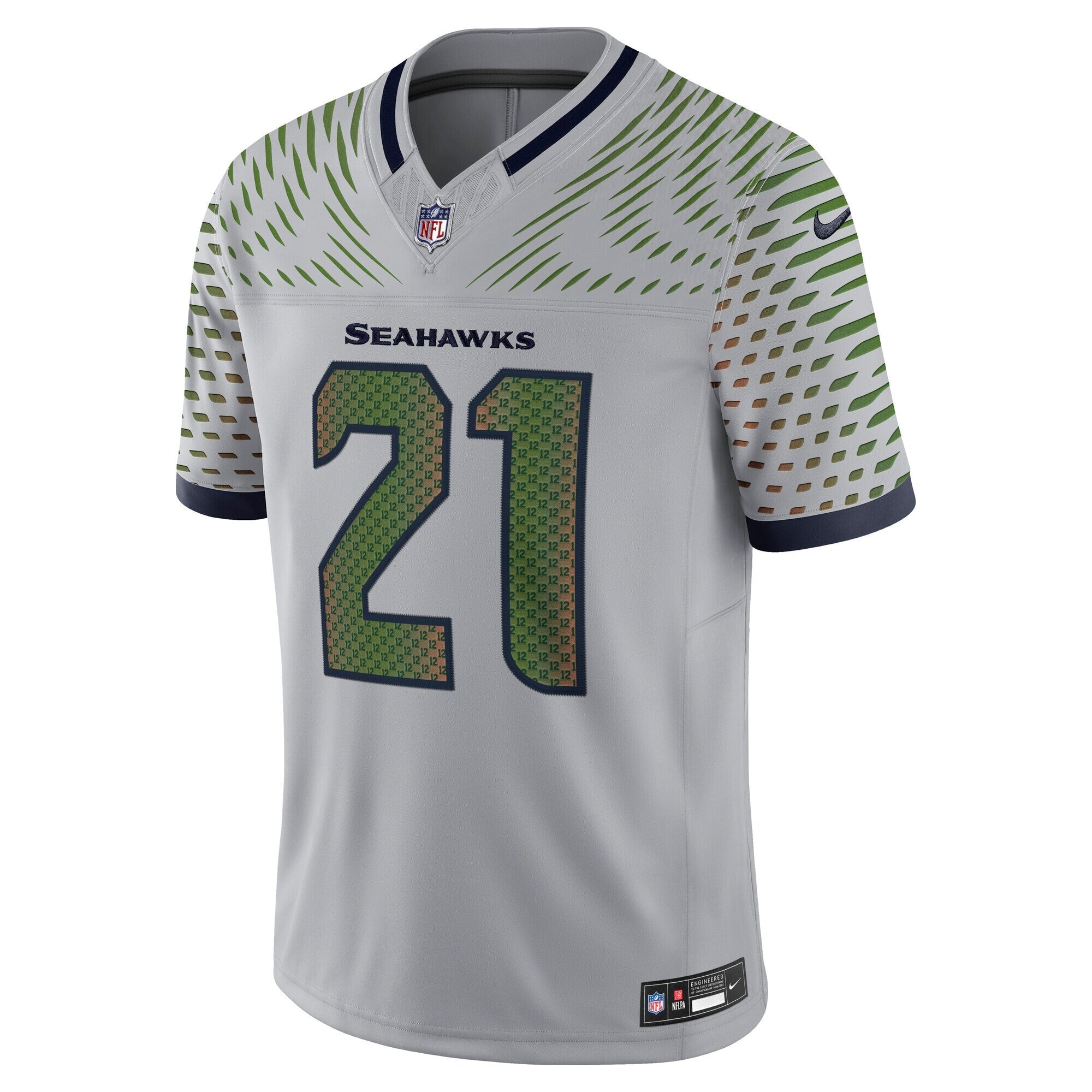 Seattle Seahawks Devon Witherspoon Nike Wolf Gray 2025 Rivalries Collection Stitched Limited Jersey