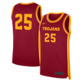 Nike #25 Cardinal USC Trojans Road Replica Basketball Jersey