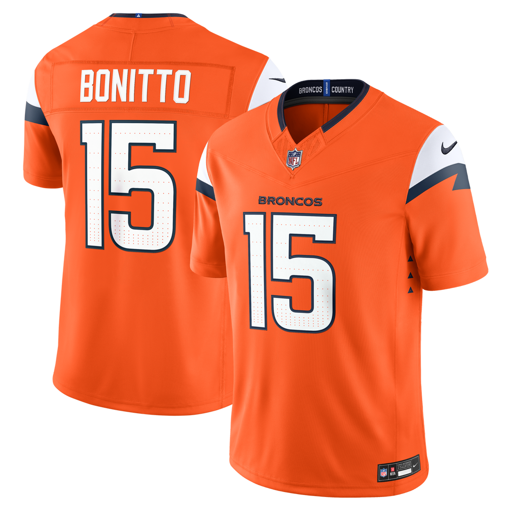 Denver Broncos Nik Bonitto Nike Orange Team Vapor F.U.S.E. Stitched Limited Jersey