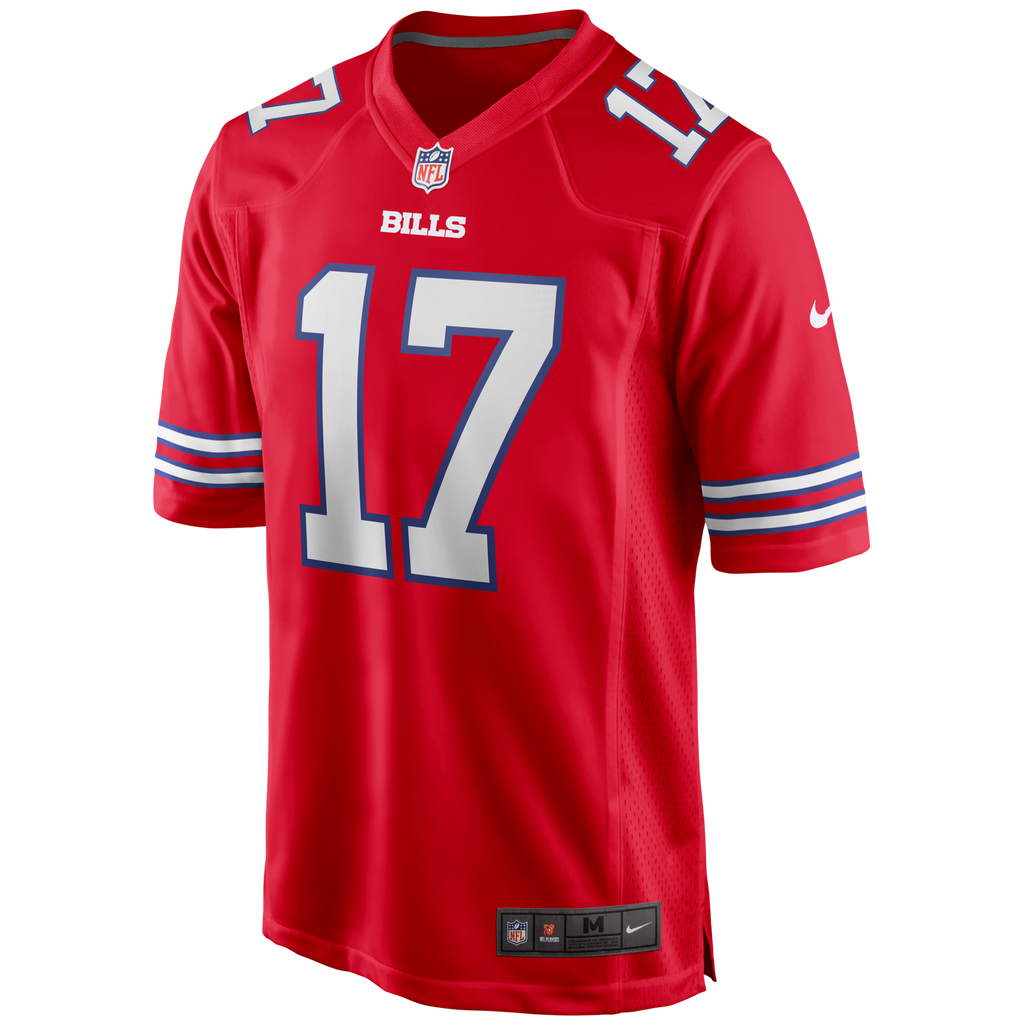 Buffalo Bills Josh Allen Nike Red Alternate Game Player Jersey