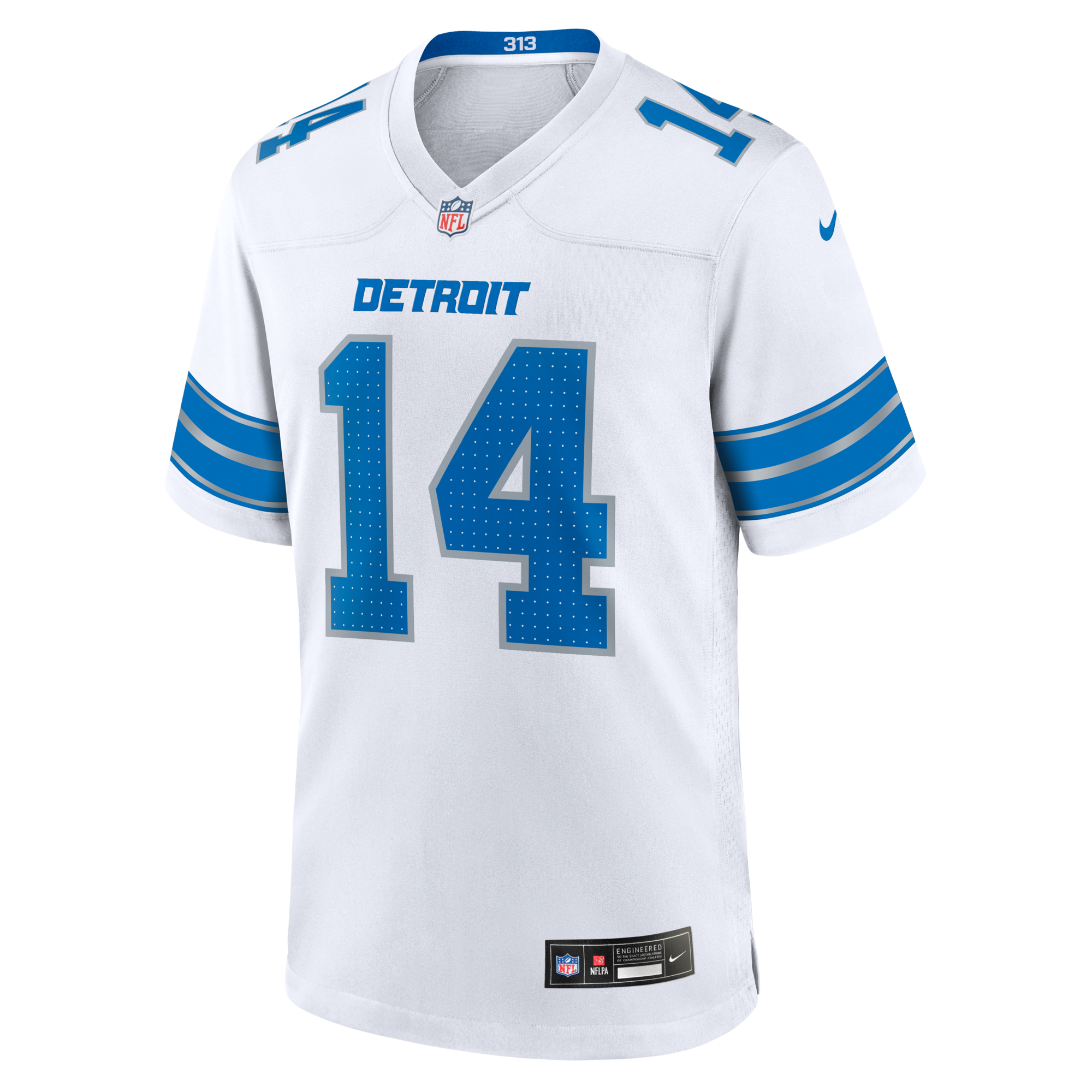 Detroit Lions Amon-Ra St. Brown Nike White Game Jersey