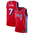 hiladelphia 76ers Jordan Brand Statement Edition Swingman Jersey - Red - Jaylen Brown