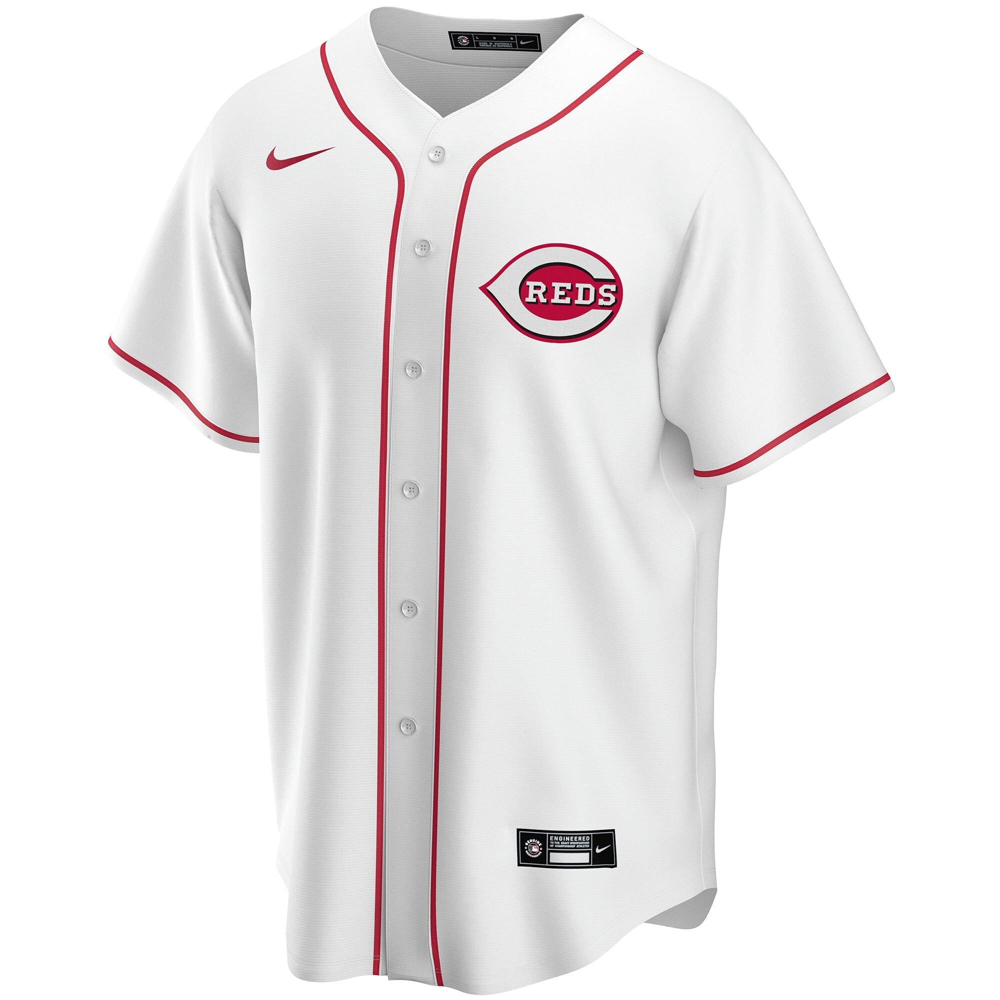 Cincinnati Reds Nike White Home Replica Custom Jersey
