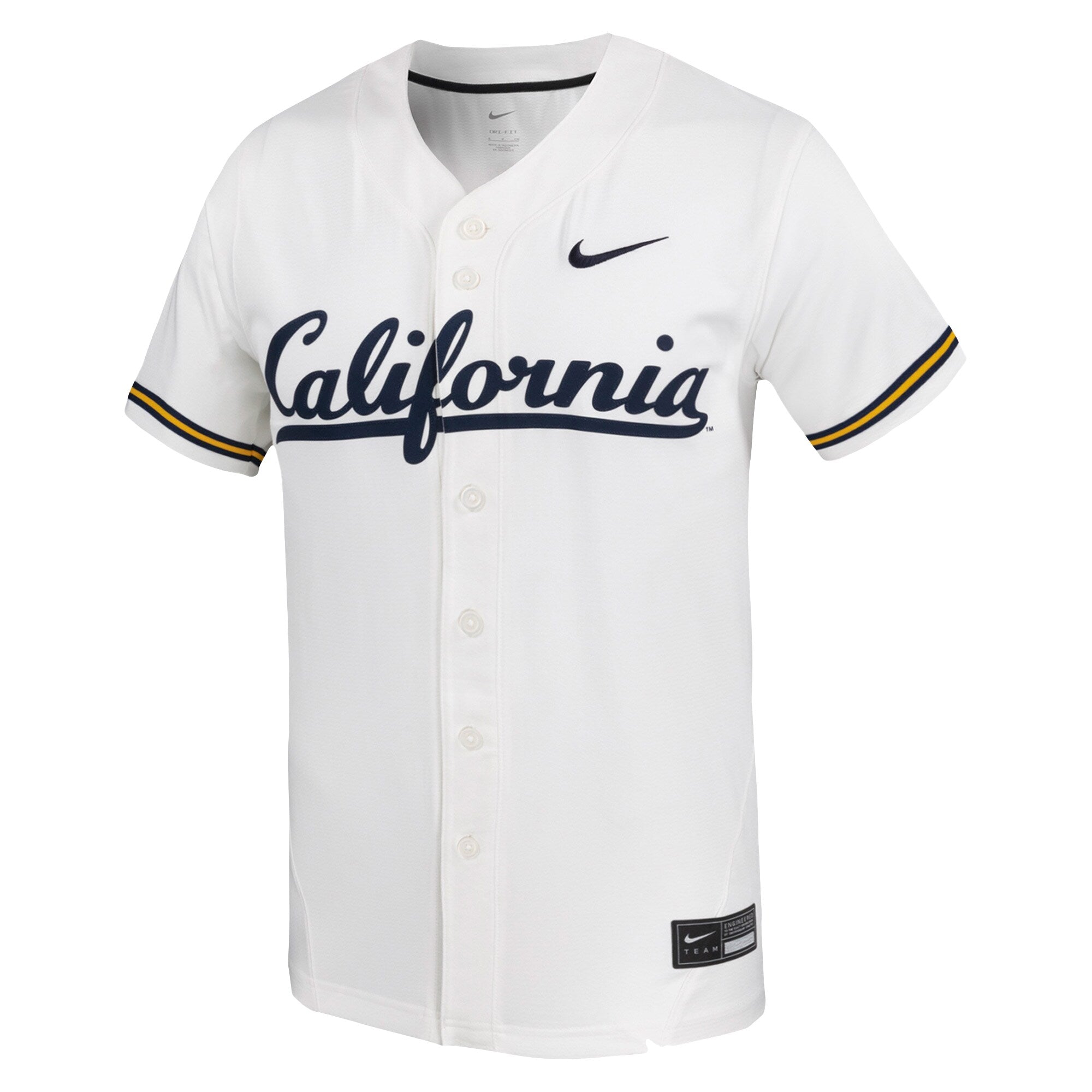 Nike White Cal Bears Replica Baseball Jersey