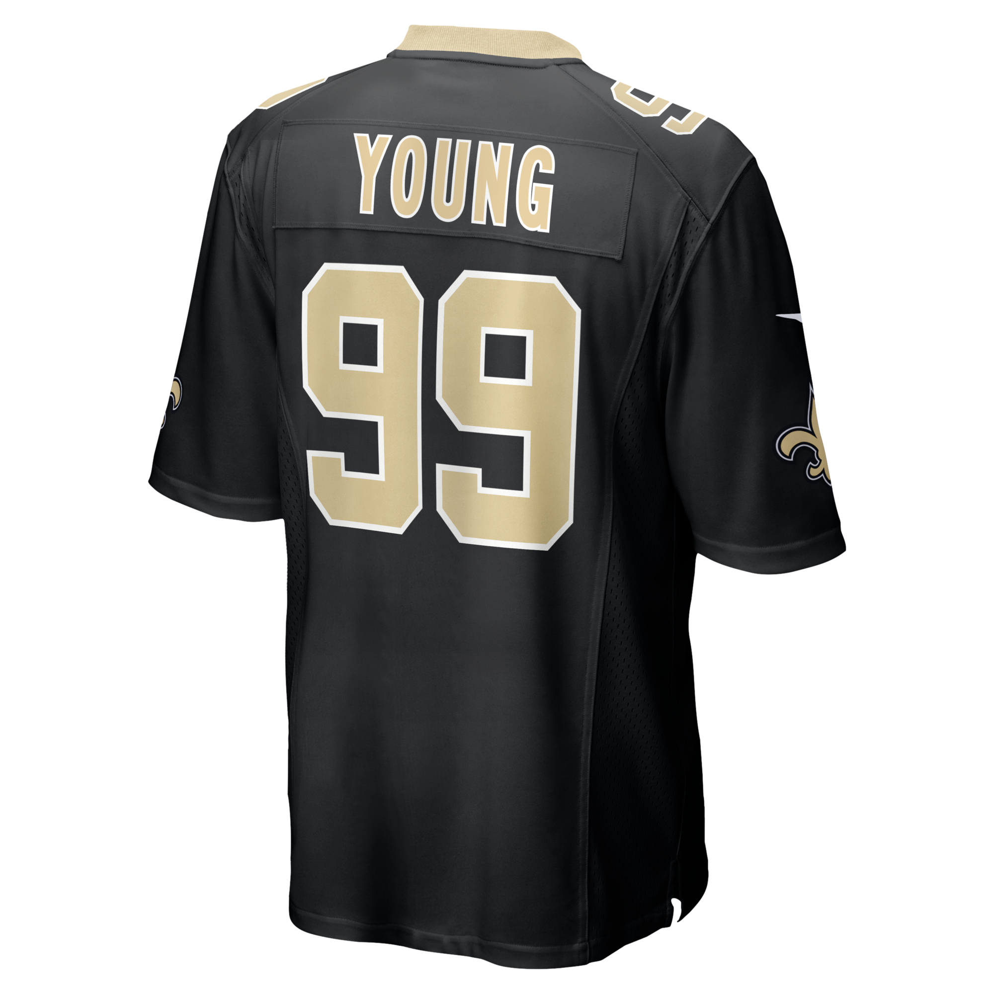 New Orleans Saints Chase Young Nike Black Game Jersey