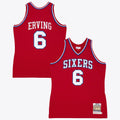 Philadelphia 76ers Mitchell & Ness Julius Erving 82-83 Authentic Road Jersey - Scarlet