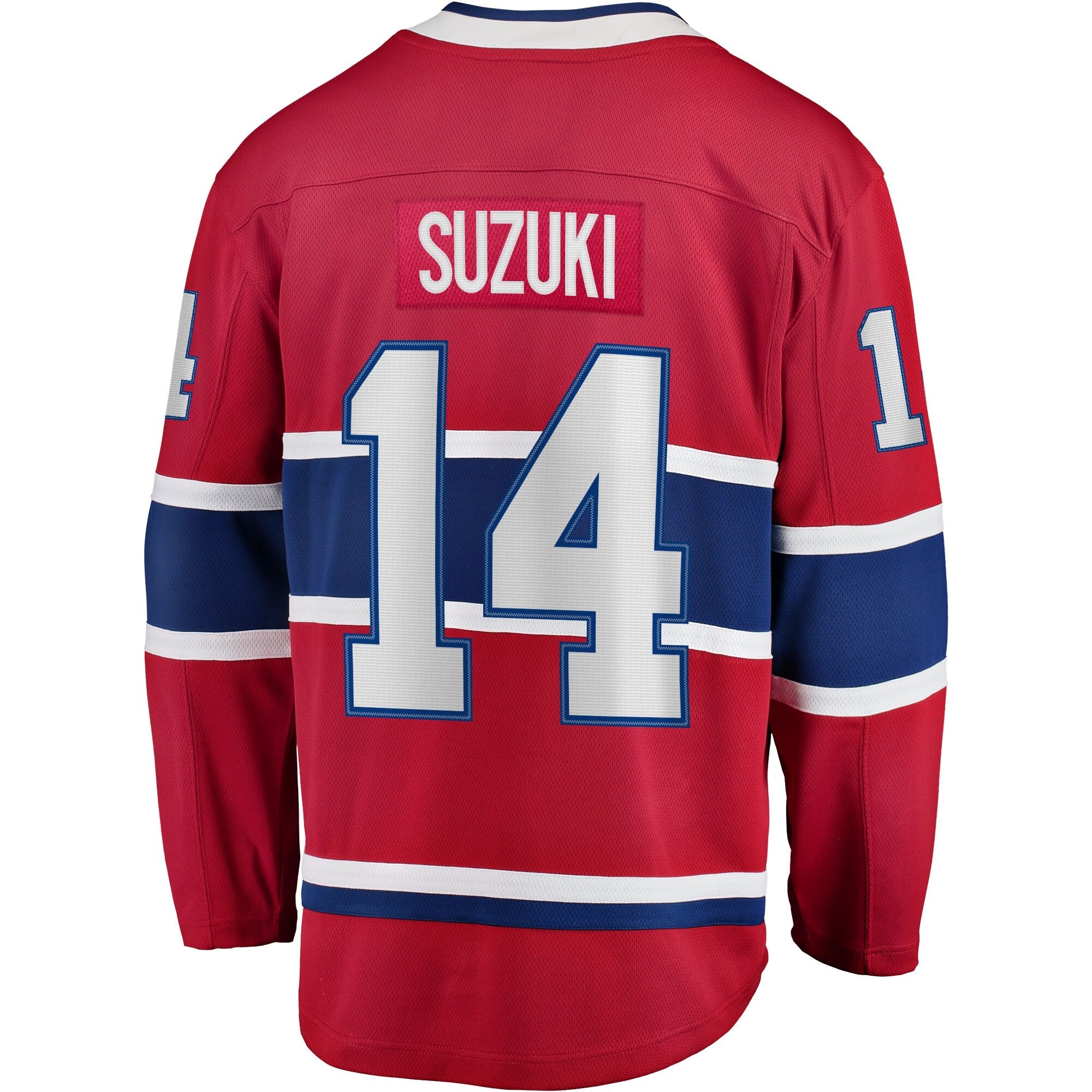 Montreal Canadiens Nick Suzuki Fanatics Red Home Captain Patch Breakaway Player Jersey